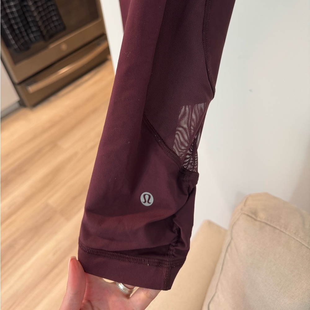 lululemon athletica Burgundy Leggings